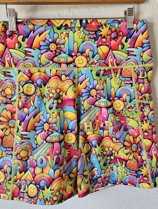 Constantly Varied Gear Pants - Constantly Varied Gear Multicolor Happy Love Print  Shorts